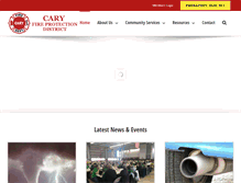 Tablet Screenshot of caryfire.com